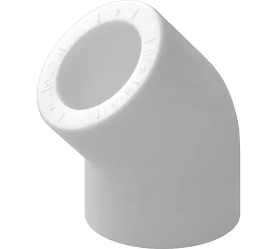 Уголок PP-R D  63/45° (белый) Valfex 10107063